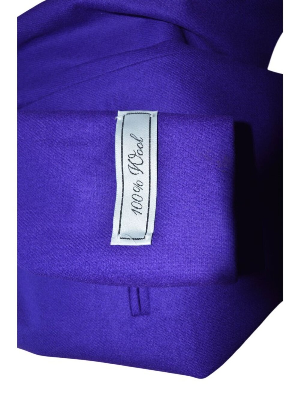 NWOT Vintage 90s Sag Harbor Royal Purple 100% Wool Blazer Women's Size 6 Petite - Picture 8 of 9
